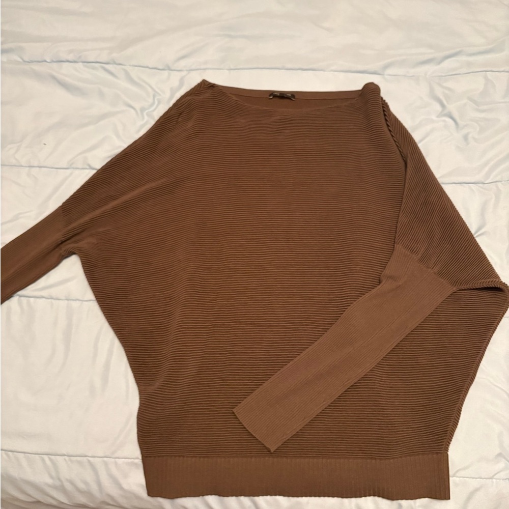 Lafayette 148 New York Chocolate Knit Top
